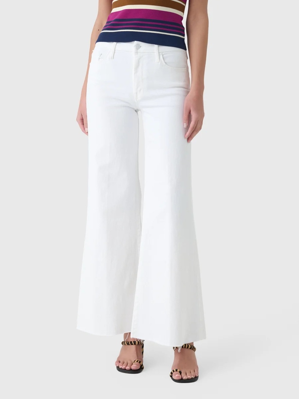 MOTHER The Roller Fray Wide Leg Jeans – Fairest of Them All - size 25